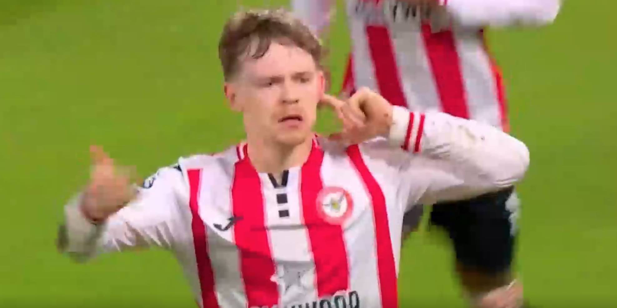 گل اول برنتفورد به آرسنال توسط کین لویس پاتر