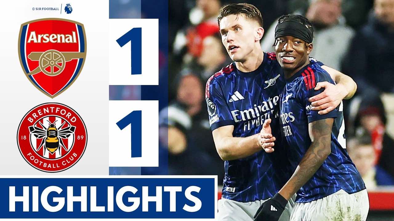 خلاصه بازی برنتفورد ۱ - ۱ آرسنال