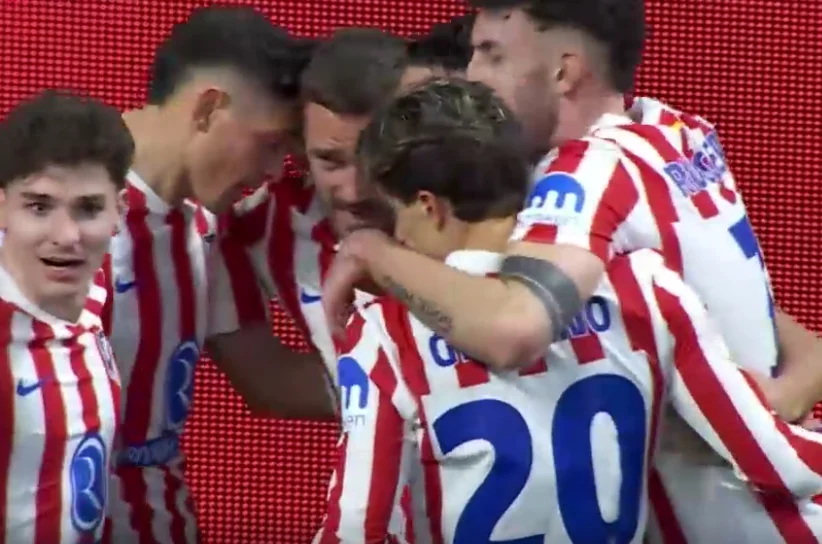 گل دوم اتلتیکو مقابل بارسا توسط آنتوان گریزمن