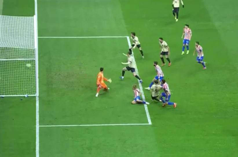 گل بارسلونا به اتلتیکو مادرید توسط کوبارسی (مردود شد)