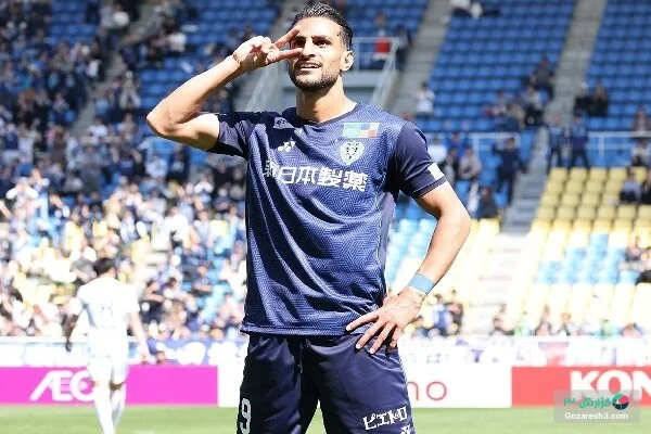 گل شهاب زاهدی در بازی دوستانه امروز مقابل کوکاموتو