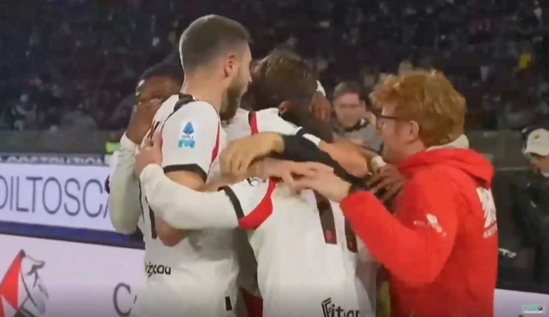 گل دوم آث میلان به پیزا توسط لوکا مودریچ