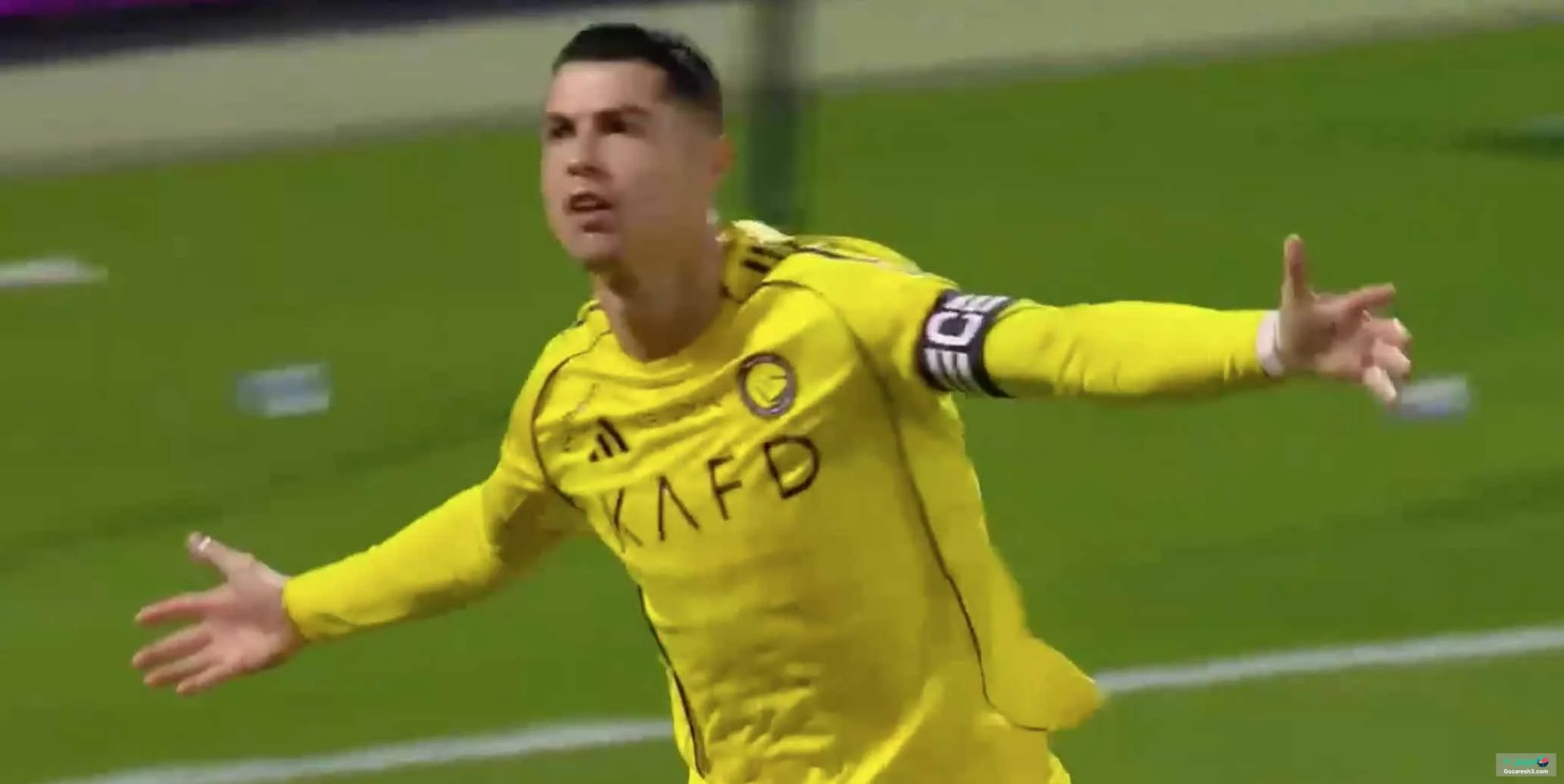 گل اول النصر به الفتح توسط کریستیانو رونالدو