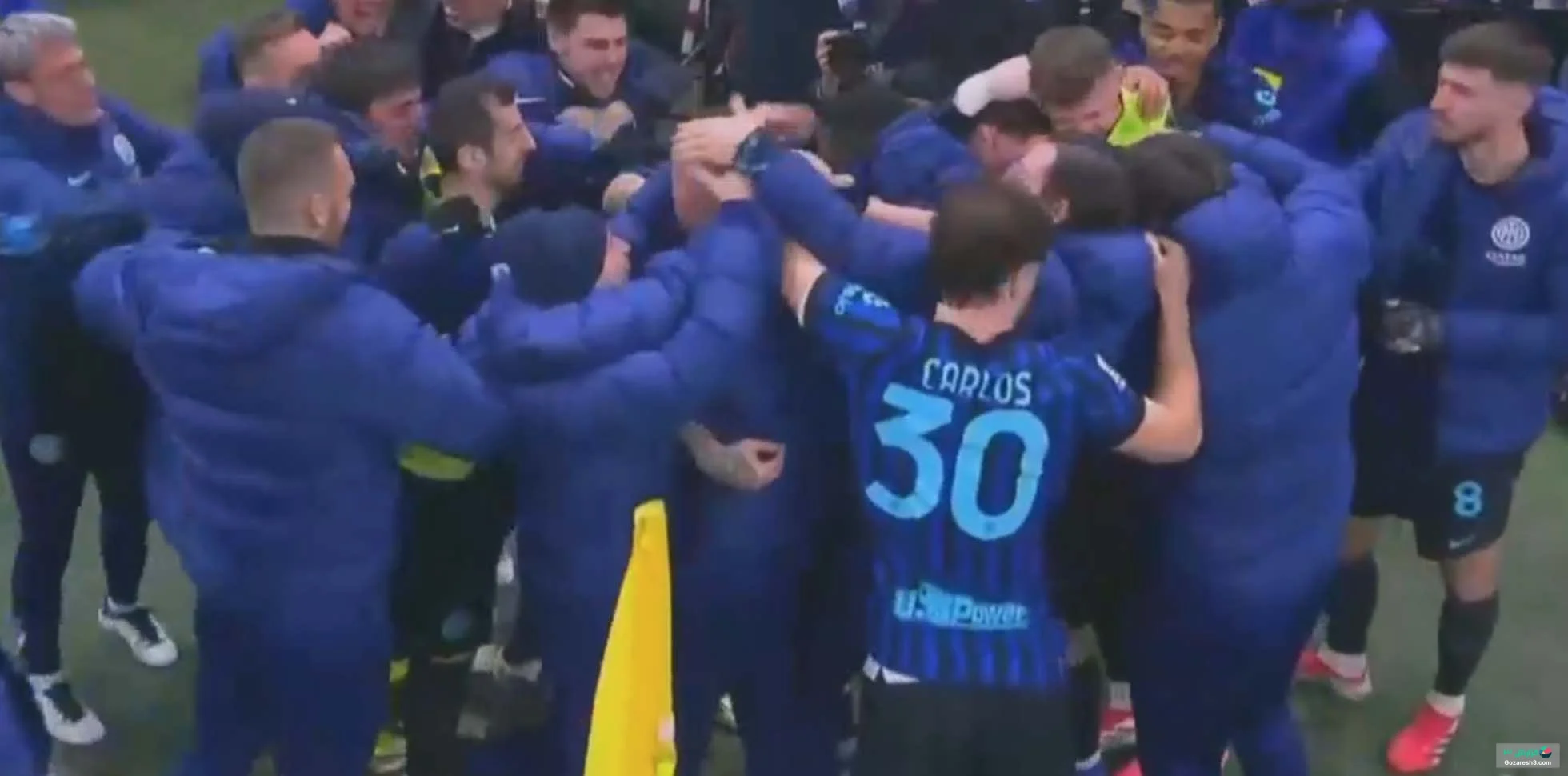 گل سوم اینتر به یوونتوس توسط زیلنسکی