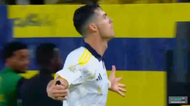 گل چهارم النصر به ضمک توسط رونالدو