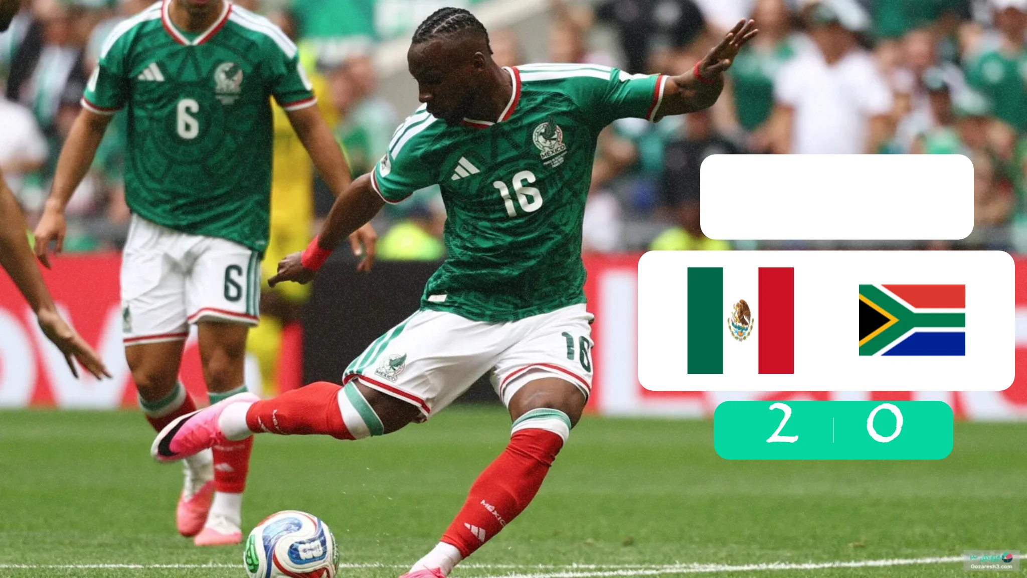خلاصه بازی مکزیک 2 - 0 آفریقای جنوبی | گروه اول